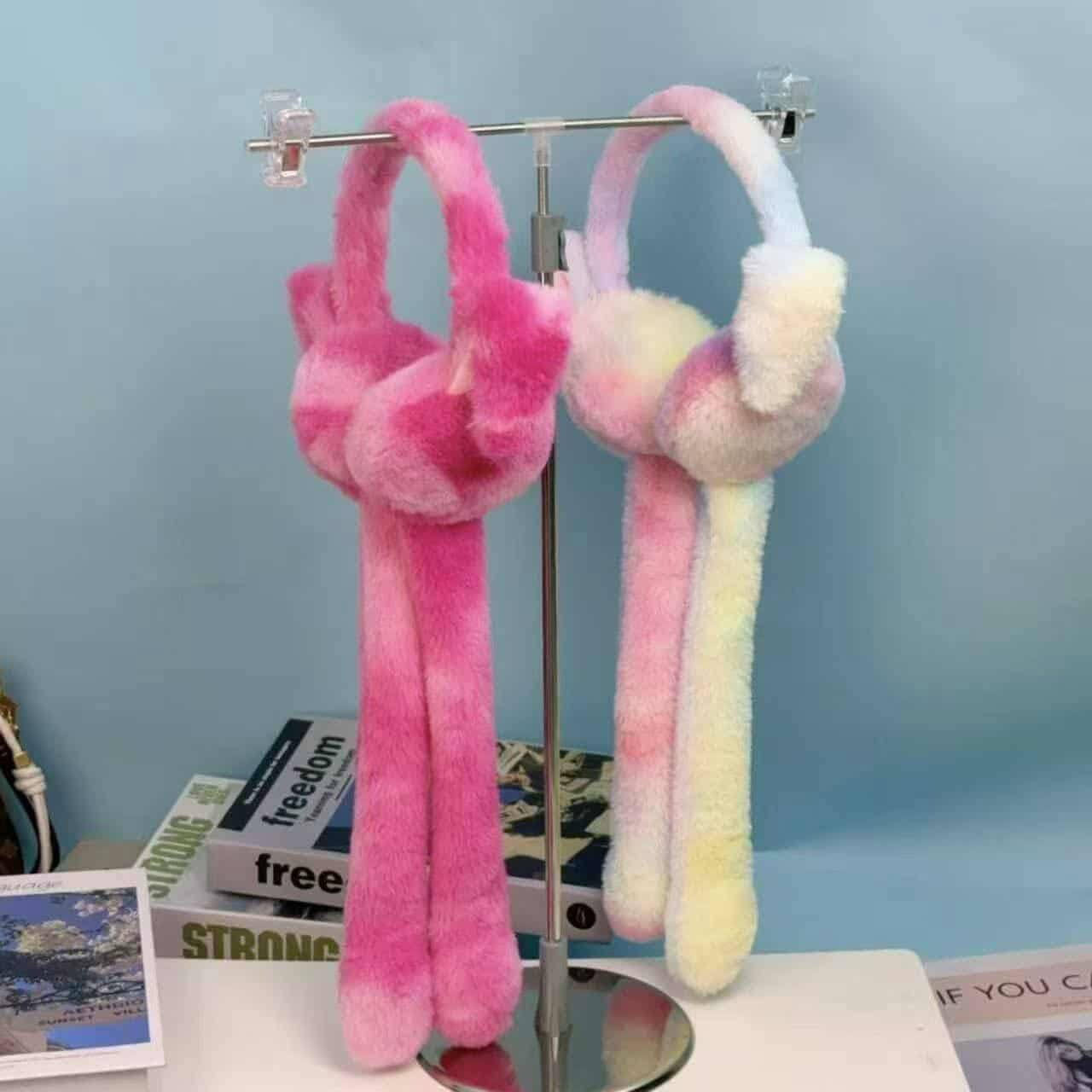 Viral Moving Rabbit Ears Winter Earmuffs 🐰❄️
