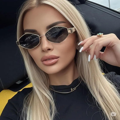 Trendy Hexagon Sunglasses – Premium Vintage Look 😎