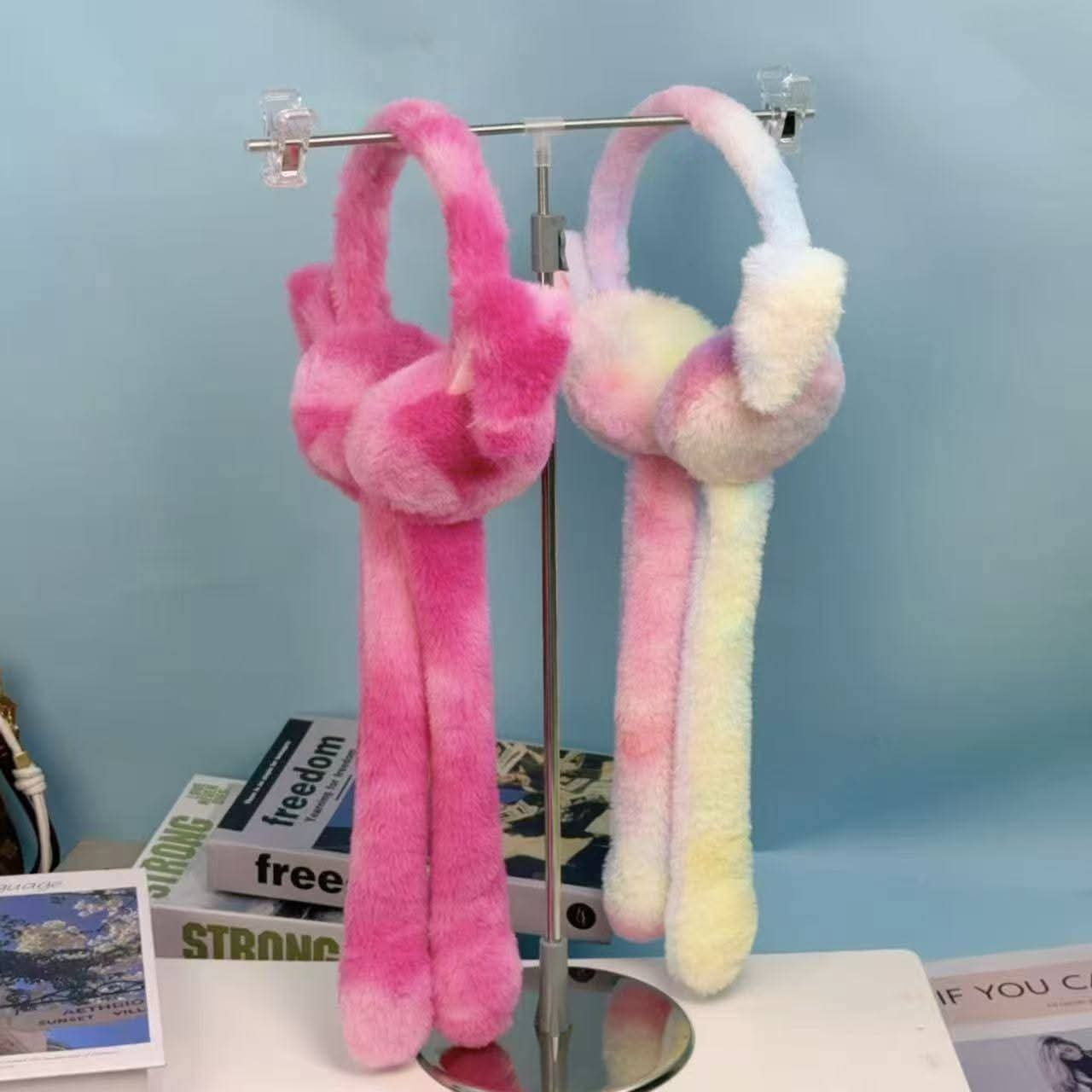 Viral Moving Rabbit Ears Winter Earmuffs 🐰❄️