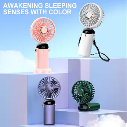 Foldable Hanging Neck Mini Cooling Fan